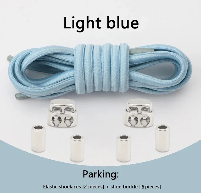 빠른 착탈식 신발끈 메탈 스프링 잠금장치 묶지 않는 탄성 운동화 14세 이상 퀵 버클 캐주얼