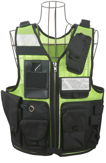 델파 경찰장비조끼 / 경호보안조끼 DP-1021, 블랙, 1개