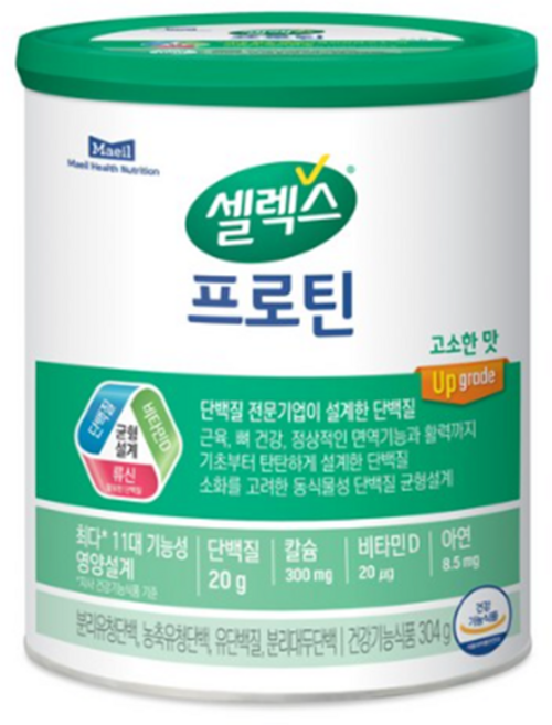 셀렉스 프로틴 파우더 단백질 아미노산 류신단백질 저분자 가수분해 농축 유청단백질 담백질, 304g, 7개