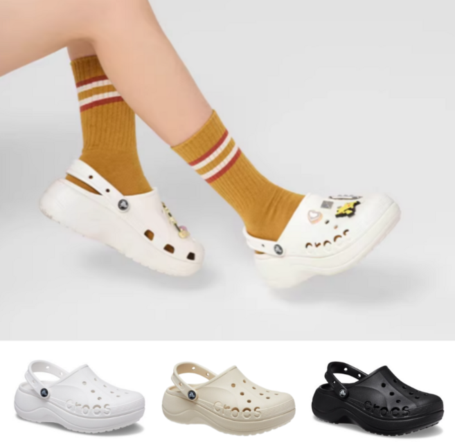 [국내정품] 크록스 바야 플랫폼 클로그 여성 샌들 208186