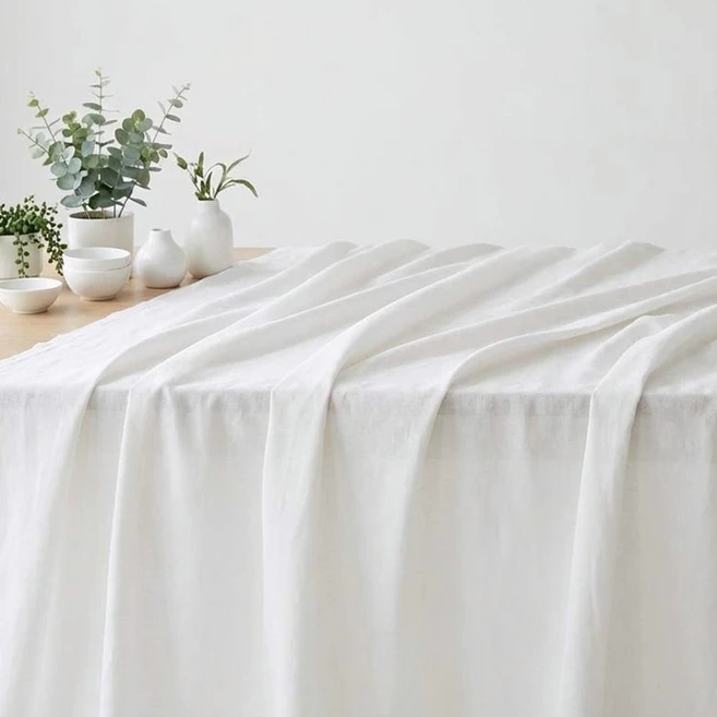 CRT 085 탐나요 면 혼방 원단 크림화이트 통기성 좋은 성글짜임 커튼 의류 홈패브릭 얇고 가벼운 대폭 천, 1개 - 쿠팡