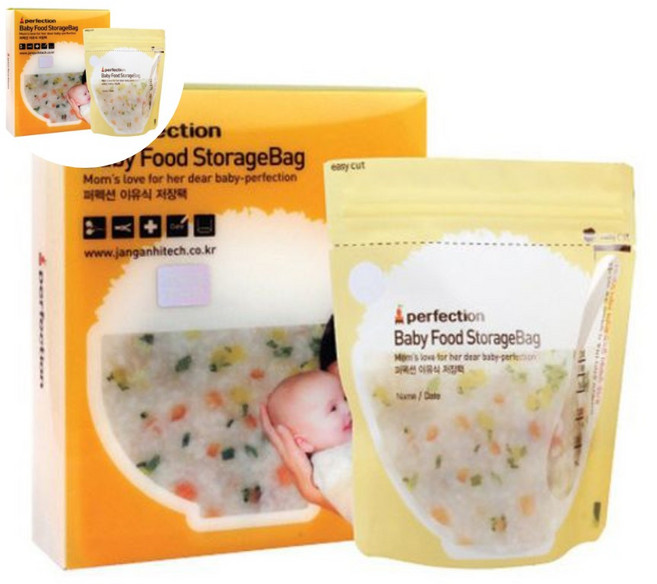퍼펙션 일회용 이유식 보관 저장팩 30매 모유저장팩
