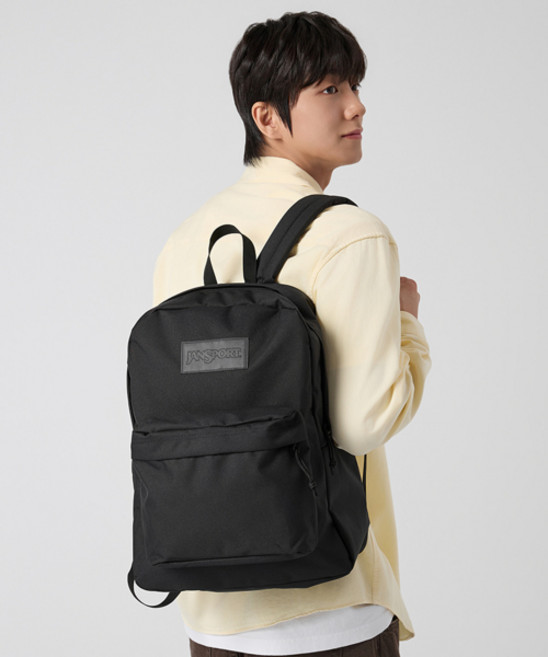 편하고 활동적인 잔포스츠 JANSPORT 슈퍼브레이크 플러스 랩탑 MONOCHROME BLACK JS0A4QUEGP0 미니백팩 백팩 책가방