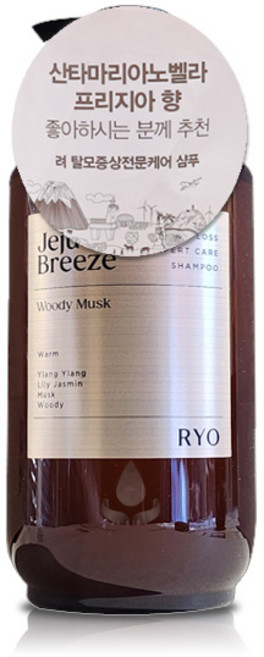 려 자양윤모 탈모전문증상케어 샴푸 제주산들바람, 6개, 585ml