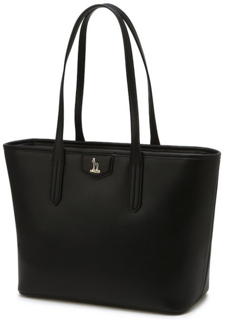 헤지스 여성 블랙 단색 가죽 숄더백 WIBA3F804BK