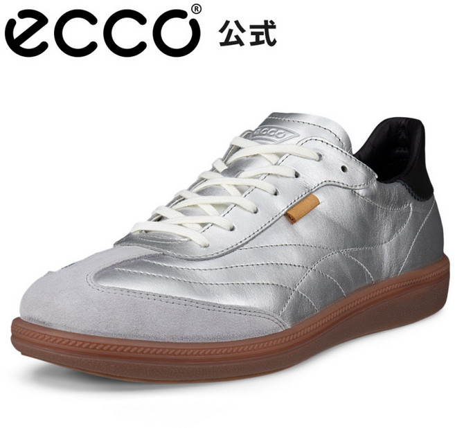 에코 SOFT 11 W 여성 가죽 레트로 스니커즈 독일군 운동화 실버 ECCO 소프트11