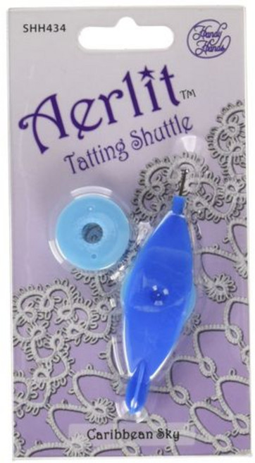 핸디 핸즈 에어릿 태팅 셔틀(보빈 2개 포함) -SHH434 Handy Hands Aerlit Tatting Shuttle with 2 bobbins –SHH434 Caribbe