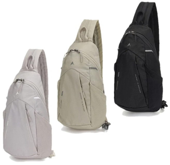 네파 공용 하프릿지 다용도 6L 슬링백 크로스백 3컬러 스포츠가방 트레킹가방, 000, 베이지(D01)