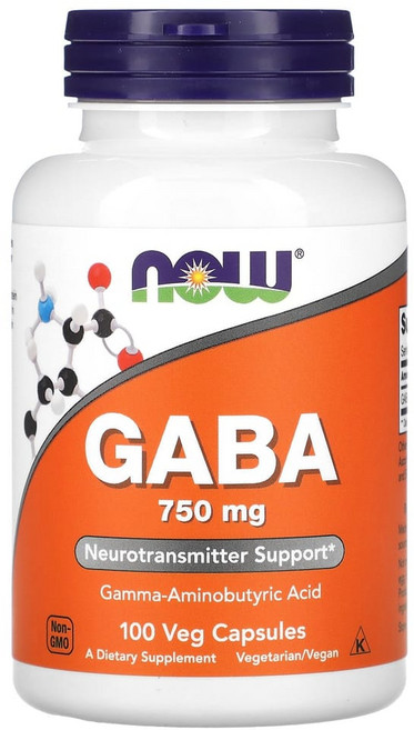 나우푸드 가바 750mg 100식물성 캡슐, 100정, 1개