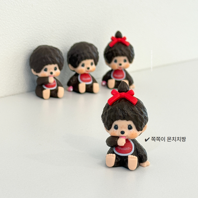 몬치치 일본정품 미니 피규어 4종택1, 쪽쪽이몬치치짱