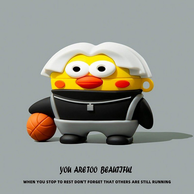 레드미 버즈6 프로 케이스 키위 키링 실리콘 커버, 레드미 버드 6pro, 10 농구 치킨+링 액체 실리콘 후크