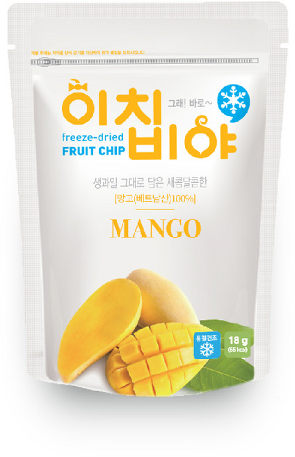이치비야 동결건조 과일칩 망고, 18g, 1개