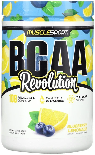 MuscleSport BCAA 레볼루션 블루베리 레모네이드 450g, 1개, 1개 - 쿠팡
