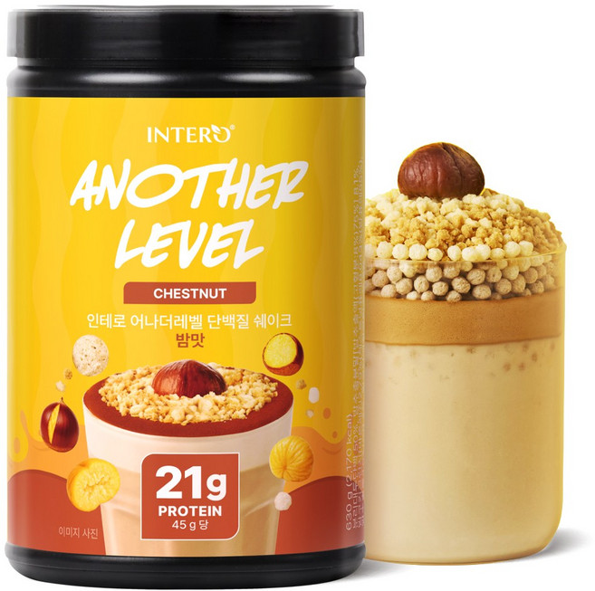 인테로 어나더레벨 단백질 쉐이크 밤맛, 1개, 630g