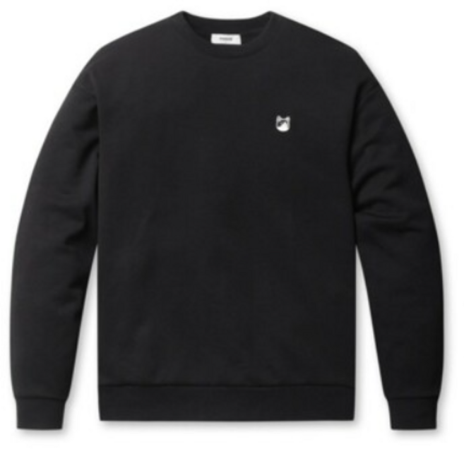 폴햄) 남성)더블니트 완펜 맨투맨 PHG1TR1330 BK