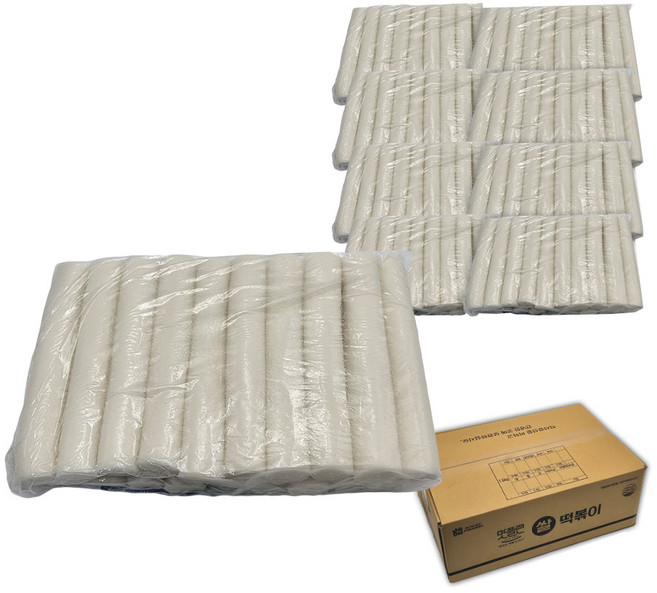 [박스] 맛플랜 비비푸드 쌀 당일제조 떡볶이 떡 (가래떡) 2kg X 8개