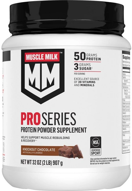 머슬밀크 프로 시리즈 50g 프로틴 파우더 녹아웃 초콜릿맛 Muscle Milk ProSeries Protein Powder, 1개 - 쿠팡