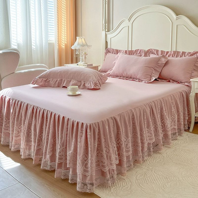 프린세스 레이스 침대 스커트 1.5m 1.8m 침대용
