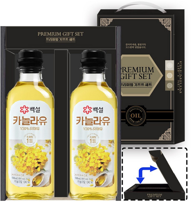 백설 카놀라유500ml 명절선물셋트/ 카놀라유, 5세트