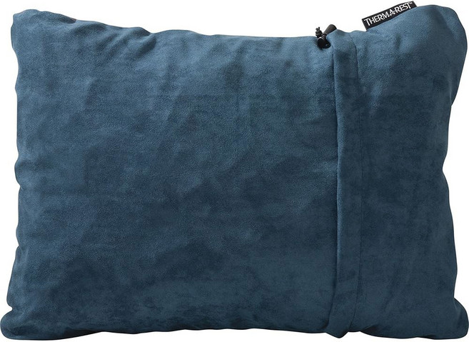 캠핑 배낭여행 비행기 및 도로 여행을 위한 써머-어레스트 압축 여행용 베개 자수정, Denim, Small - 12 X 16 Inches, 1개