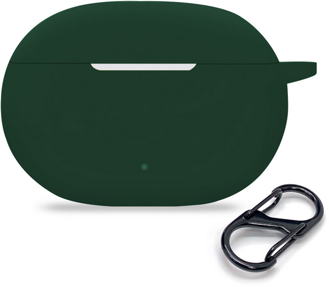 더조은셀러 비츠 스튜디오 버즈 호환 실리콘 케이스 소프트, 다크 그린