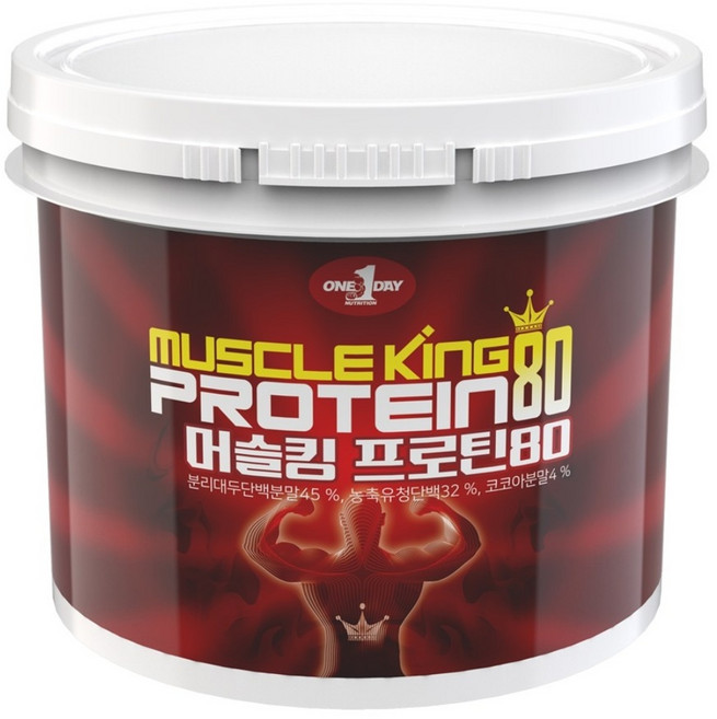 원데이뉴트리션 머슬 king 80 프로틴 초코맛, 4kg, 1개