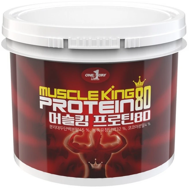원데이뉴트리션 머슬 king 80 프로틴 초코맛, 4kg, 1개 - 쿠팡