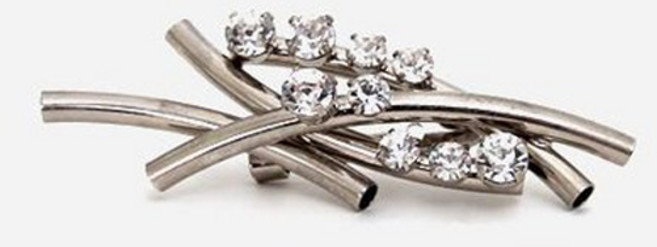 크리스크라운 포테샤 큐빅 브로치