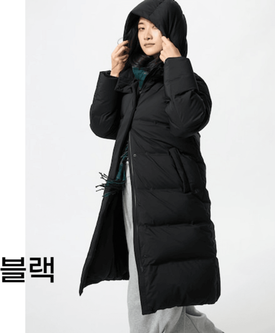 유니클로 재팬 여성 심리스 다운 롱 코트 478579 발수 패딩 점퍼