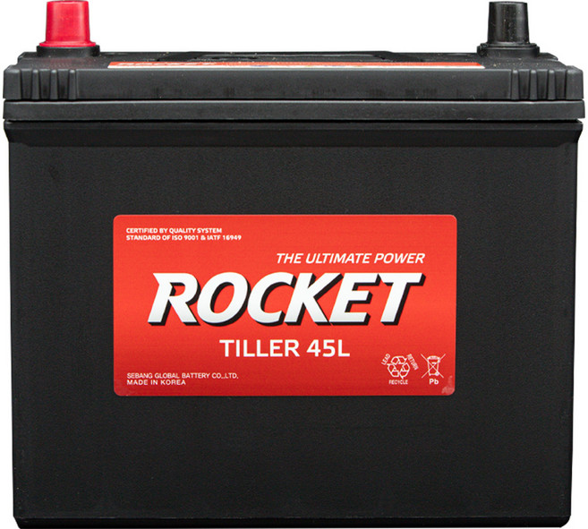 경운기배터리 틸러45L 미반납 미니굴삭기 농기계 컴바인 밧데리 TILLER 45L+면장갑, 1개, TILLER45L 미반납+면장갑