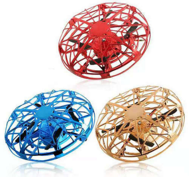 UFO감응비행체 제스처 쿼드콥터 스마트 플라잉 [KC안전인증제품], 블루, 1개