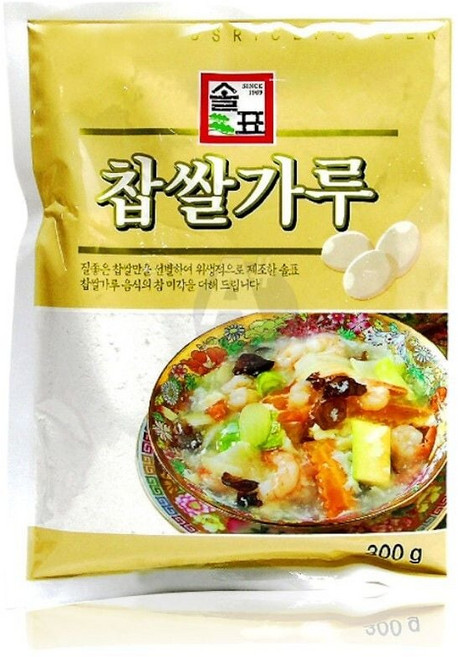 솔표 70% 찹쌀가루 300g 김치용 떡만들기 찹쌀풀 곡물 eun070rt, 1g, 1개