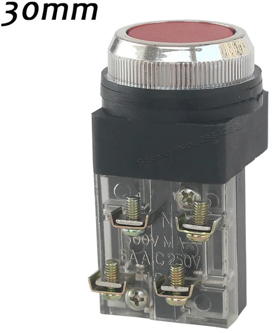 DC 24 V 버튼 순간 압력 스위치 푸시, 02 Red