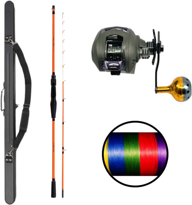 쭈꾸미 낚시대 세트 용성 블루베리 요시가와 베이트릴 하드케이스 라인 세팅 낚싯대 풀세트, 블루베리 150+요시가와릴[우핸들]/로드케이스, 9합사(오색) 200m