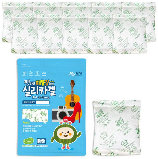 실리카겔 제습제 습기제거제 방습제 100g x 10개 부직포