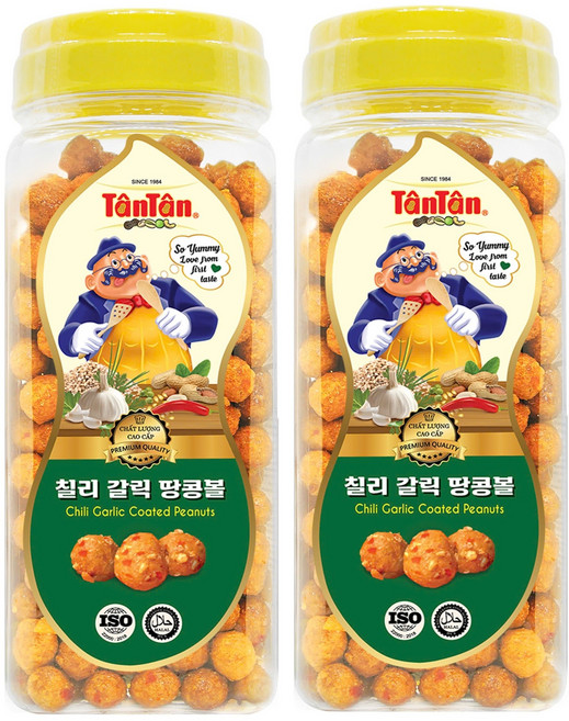 탄탄 칠리 갈릭 땅콩볼, 2개, 240g