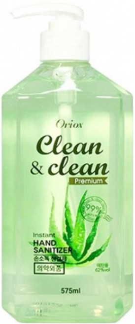 오릭스 클린앤클린 손소독제 575ml x 3개 대용량 손소독 젤 겔 청결제 세정제