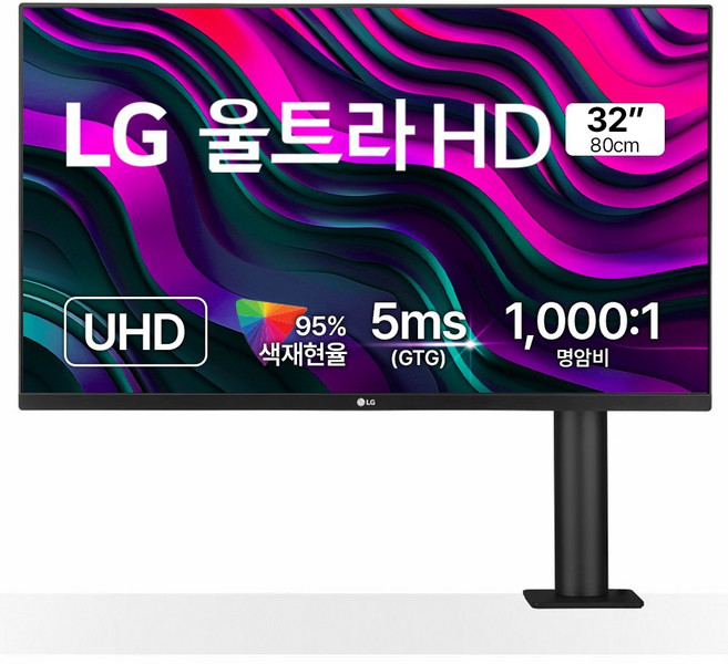 LG전자 4K UHD 울트라HD 모니터 방문설치, 80cm, 32UN880K