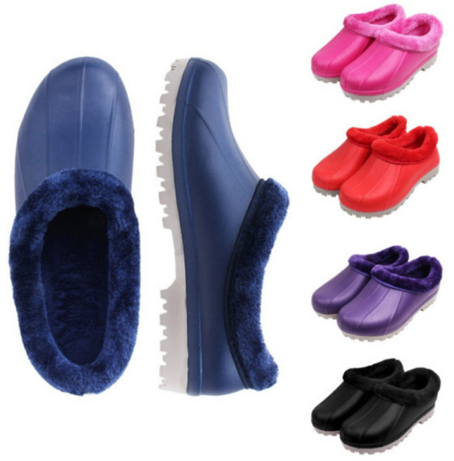 주방슈즈논슬립 EVA 미끄럼방지가벼운 털방한화 주방화 방수 안전 카미트wt777