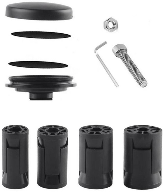 에어 태그 자전거 마운트의 경우 도난 방지 자전거 장착 자전거 전면 포크 다운 튜브 스템 마운트, 검은색, 1개