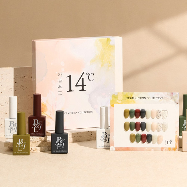 베씨 젤네일 가을온도 8종세트 가을네일 7+1, 1개