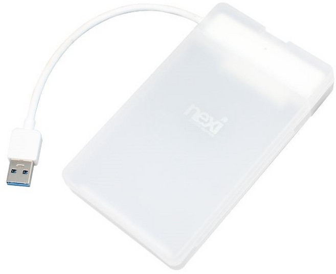 USB3.0 2.5인치 외장하드 케이스 SSD HDD SATAIII 노트북 PC 흰색 외장형 하드디스크 외장케이스, 1개