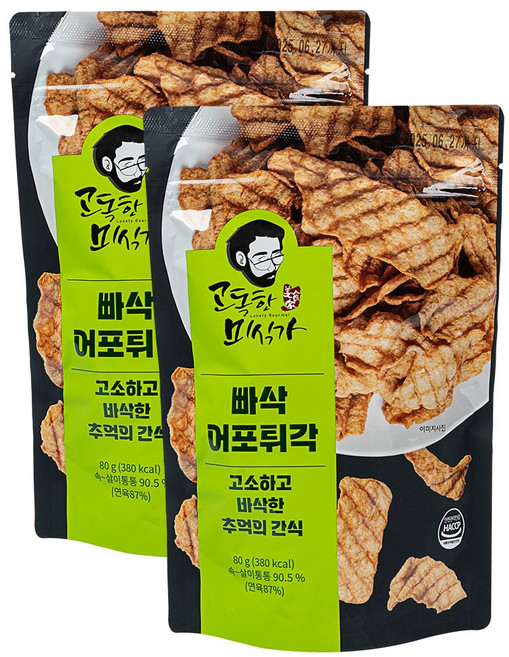 고독한미식가 빠삭어포튀각 80g 맥주안주, 2개
