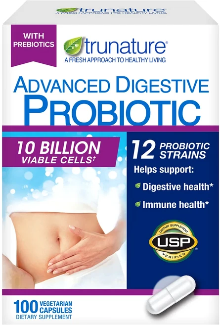 트루네이쳐 Trunature Probiotic 어드밴스드다이제스티브 프로바이오틱 100캡슐, 1개, 100정 - 쿠팡
