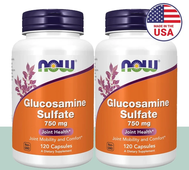 나우푸드 글루코사민 포타슘 황산염 8주분, 2개, 120정 - 쿠팡