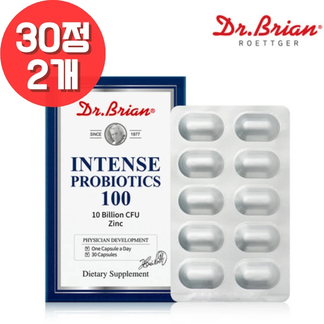 닥터브라이언 인텐스 프로바이오틱스 100 15g, 30정, 2개 - 쿠팡