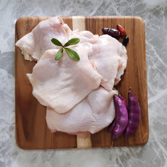 국내산 무염 순살 뼈없는 닭다리살 조각 닭정육 1kg (포장5kg단위), 1개