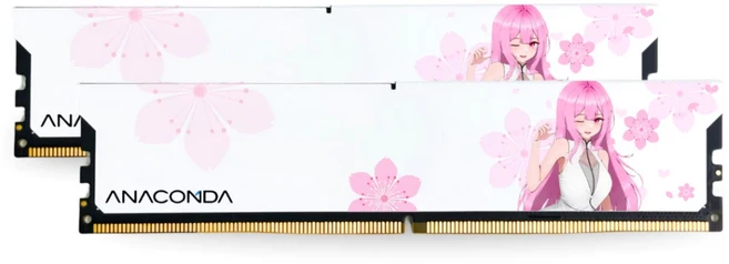 ANACOMDA 巨蟒 KingSnake DDR5 桌機記憶體, 1個, 6000MHz, 粉ANA 32GB(16GBx2)CL38 1.35V