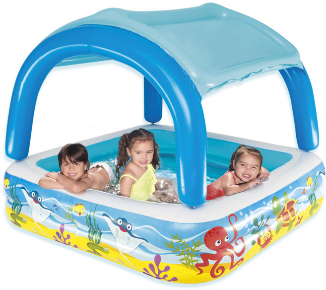 베스트웨이 원두막 지붕 에어풀장 BW 52192, 혼합색상, 1개