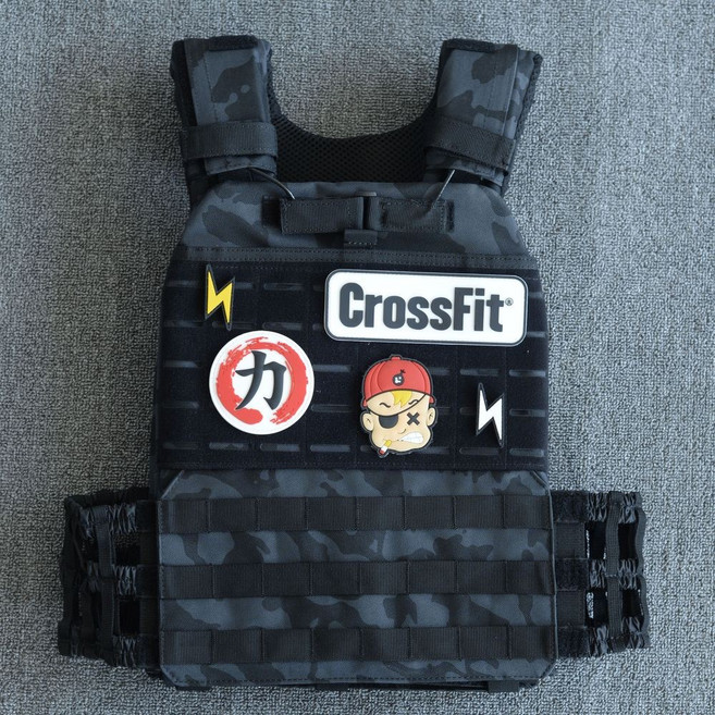 와드헌터 트레이닝 크로스핏 중량 조끼 플레이트 캐리어 웨이트 전술 스파르탄 훈련, 프리사이즈, 카모블랙